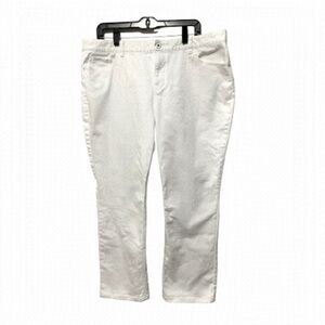 Host Pick NORTHERN Reflections Town Mid Rise White Denim Jeans Pants Siez 18P